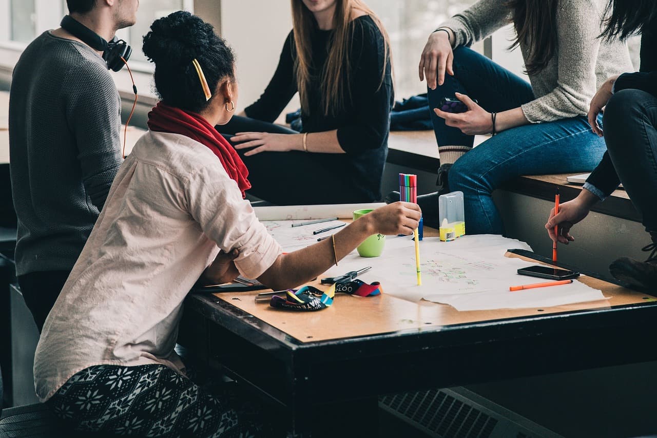 Apprentissage par projet, collège les Papangues